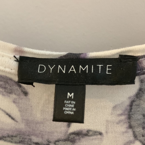 Flowy White Floral Racerback Tank Top - Picture 2 of 4